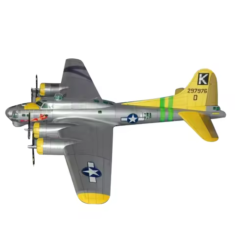 1/47 Scale Paper Plane Model Unassembled Kit For Boeing B-17 Flying Fortress Heavy Bomber Aircraft M
