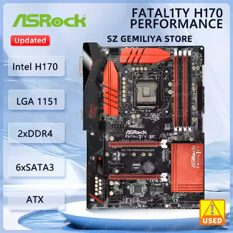 Placa base ASRock FATAL1TY H170 PERFORMANCE Intel H170 LGA 1151 DDR4 64G para i7-7700 i5-6500 i3-610