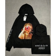 HITAM Jacket Hoodie Sweater Adlv Acme De La vie Baby Face Donut Girl Black Premium Full Tag &amp; Label