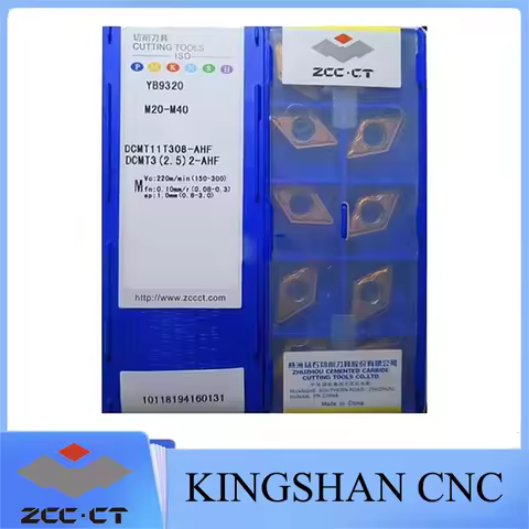 DCMT11T302 DCMT11T304 DCMT11T308 AHF YB9320 Original Zcc.ct Carbide Insert Processing Stainless Stee