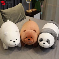 TOBIE We Bare Bears Birthday Gifts 28cm Plush Pillow Home Decoration Three Bear Bear Plush Doll