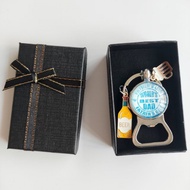 Father's Day Gift Beer Keychain World's Best Dad Bottle Opener With Gift Box Gift for Dad