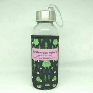 300ml Cute Character Cover Glass Drinking Bottle 300ml Water Container ML