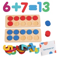 Math Addition Game Kindergarten Learning Activities Montessori Wooden Math Learning Board Toy Math Toy Math Game Kindergarten Learning Activities Math Operations Toys lovely