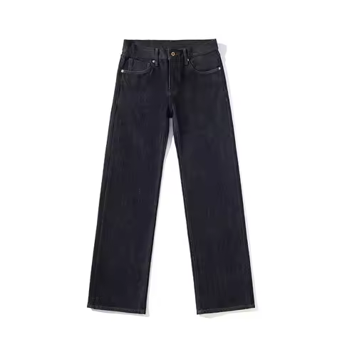 25oz Vintage Mens Selvedge Jeans High Waist Loose Straight Selvedge Denim Jeans Cowboy Motorcycle Pa
