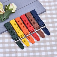 New Designed Honeycomb Fluorine FKM Rubber Strap 20mm 22mm Quick Release Watchbands For SRP777J1 Wat