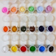 Acrylic丙烯顏料-18 color送筆刷