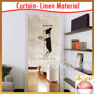 🇸🇬  Japanese Curtain. Curtain. OR Curtain +Pole. Design Rabbit Dog. READY Stocks SG. HomeBuddy. Acev