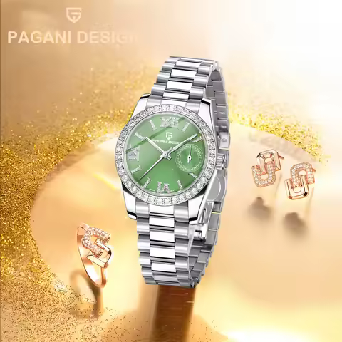 PAGANI DESIGN Luxury Elegant Watch for Women Waterproof Luminous Date Ladies Watch Stainless Steel Q