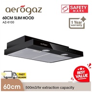 Aerogaz AZ6100 60cm Slim Hood Black