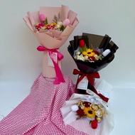 R61 - SWEET BLOOM MIX FLOWER BOUQUET (Soap Flower) WITH 2FERO