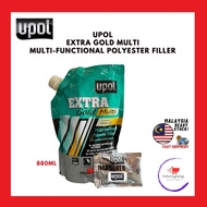 UPOL /U-POL Extra Gold Multi, Multi-Functional Polyester Filler 880ml including Hardener, Car Body R