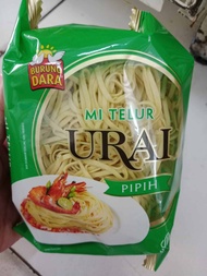 Mie Telur Urai Pipih Cap Burung Dara 140 Gram