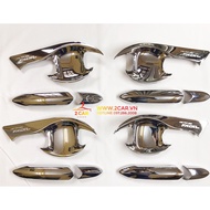 Ốp tay nắm cửa hõm cửa xe Vinfast Fadil 2019- 2022 2023 mạ crom cao cấp- Giá 1 bộ