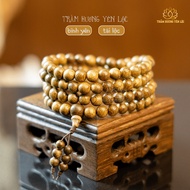 Agarwood bracelet 108 beads [YEN LOC Agarwood] - Vietnamese agarwood bracelet with light fragrance -
