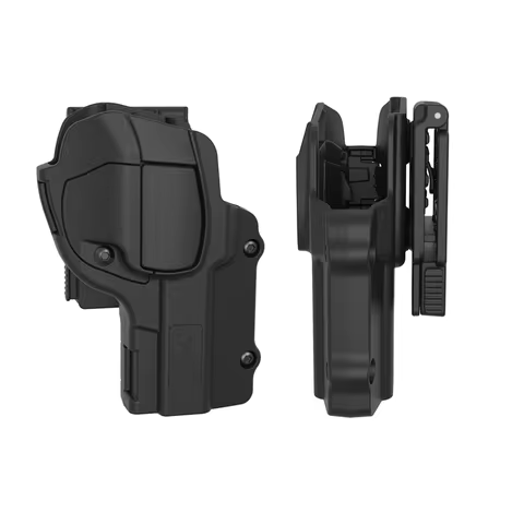 OWB-Belt Clip Holster Beretta 92, 92FS, 98FS, 92G, Index Finger Release, Outside Waistband Carry Hol