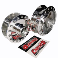 ดุมกระจกหน้า+หลัง W125RW125i ไฟเลี้ยวบังลม W100S Ubox กลึงเงาอย่างดี