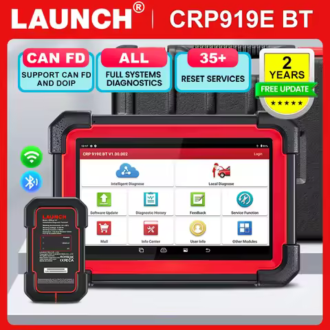 NEW LAUNCH X431 CRP919E BT OBD2 Scanner,Bidirectional Scan Tool,added CAN FD/DoIP,OE-Level All Syste