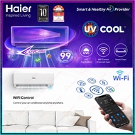 Haier Inverter Air Conditioner 1.0hp - 2.5hp (WiFi) UV Cool Smart HSU-VRA R32 5 Star Energy Rating I