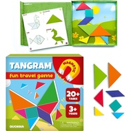 QUOKKA Magnet Game for Kids 3-5 - Tangram Game Kids Ages 4-8 - Travel I Road Trip I Plane I Car Ride