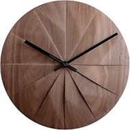 Space Joy 5641002BK Table Clock, Wall Clock, Dark Brown, Approx. Width 10.2 x Depth 10.2 x Height 0.
