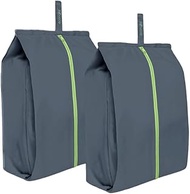 Ecoright(Pack of 10) Shoe Bags for Travel, Set of 2, 100% Recycled Water-Resistant Zipper Pouch Bags
