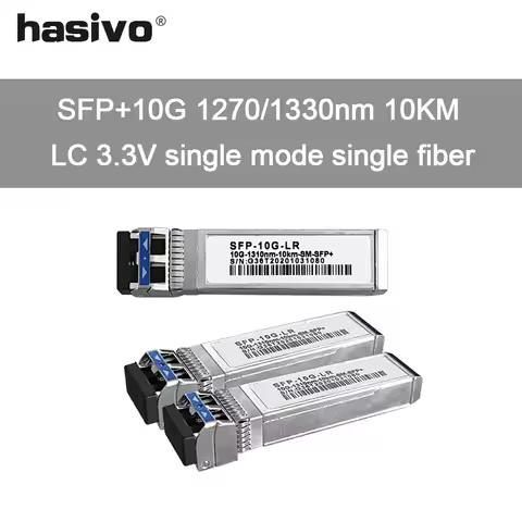 1G 2.5G 10G SFP to RJ45 or 10G SFP+Duplex LC SC Dural Fiber Optical Fiber Module Single 10Km 20Km 13