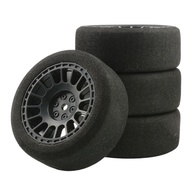 12mm hex RC Racing Cars Accessories 4Pcs Set Racing Foam Tire Wheel Rim Set For HSP HPI 1/10 On-road