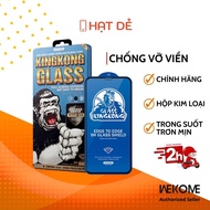 Kính Cường Lực KingKong cho iphone Full Màn Chống Vỡ Viền cho 8Plus/X/Xs Max/11/12/13/14/15/Pro/Plus