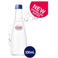 Evian Sparkling Carbonated Natural Mineral Water 330ML/Sparkling Carbonated Natural Mineral Water 750ML Glass Bottle