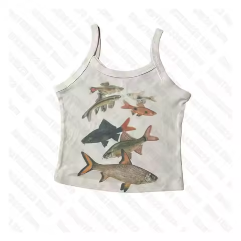 Punk Aesthetic Summer Baby Tank Gothic Harajuku Graphic emo girls Tshirt Vintage Crop Top Women clot