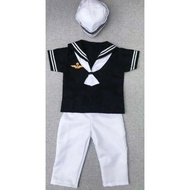 Children's Navy Uniform Career Boy's Sailor Little Naval Cadet Set 3-14 Years Old