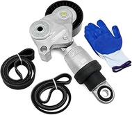 Serpentine Belt Drive Component Kit Fit for Mazda 3 6 CX-3 CX-5 MX-5 CX-9 2.0L 2.3L 2.5L, Timing Bel