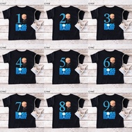 Boss Baby Birthday Theme Kids Tshirt Cartoon Boss Baby Number Print Children Tops Tshirts Wear Birth