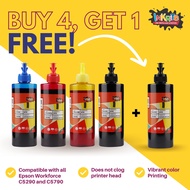 [BUY 4 GET 1 FREE] Inkrite Dye Ink for Epson WorkForce WF-C5790 WF-C5290 250 ml