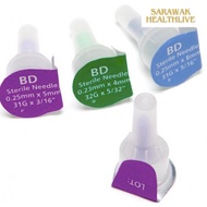 BD Micro-Fine Plus 4mm/5mm/8mm 10's pen needles (No box)