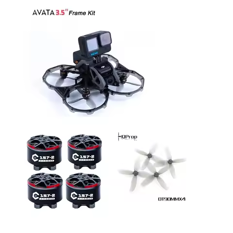 Axisflying AVATA 3.5 Upgrade Frame Kit With C157 V2 HQ Prop T2.9X2.5X5 Perfect Set To Upgrade Origin