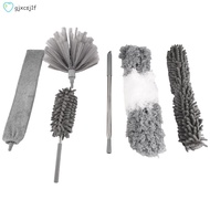 6Pcs Duster Cleaning Kit,Extendable Microfiber Feather Duster for Cleaning Dust Cobweb Ceiling Fans Lights Blinds Cars