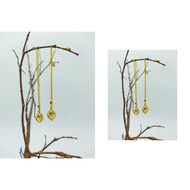 916 Gold Drop Earring / Subang Jarum Emas 916-10H85