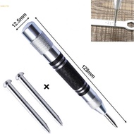 Center Punch Dot Punch Tool With 2 Pcs Spare Punch Woodworking Adjustable