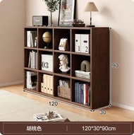 ONE - 日式實木傢俱 電視櫃 床頭櫃 書櫃 組合櫃【120x30x90cm】12格胡桃色