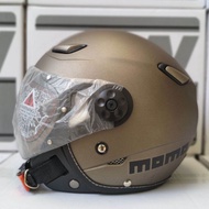 Helm Jpn Momo Kaca Pilot Abu granito dop