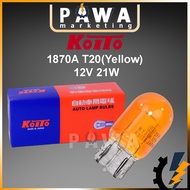 Koito 100% Original 1PC 12V T20 WY21W 7440 1870A Bulb Signal light Amber Yellow Original Mentol