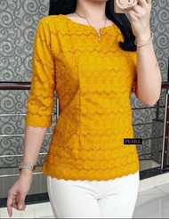 SHOOPI ATASAN Blus Katun Bangkok Premium/BLUSS KATUN BOLONG/BAJU KEBAYA Lapis Katun Adem Resleting B