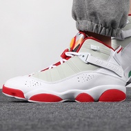 Nike Men's Shoes AIR JORDAN 6 RINGS AJ6 Six Crown White Red Actual Combat Basketball Shoes DD5077-10
