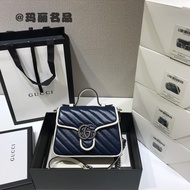 GUCCI GUCCI Mini Blue Marmont Ladies Crossbody Handbag O8A8
