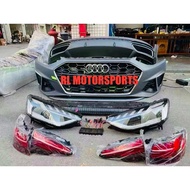 Audi A4 B9 convert B9.5 facelift RS RS4 bodykit body kit front rear bumper head tail lamp light cove