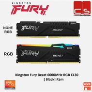 Kingston Fury Beast 6000MHz NONE RGB / RGB CL30 [ BLACK ] Ram