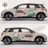 ป้ายรถ Aion UT การ์ตูนน่ารัก ป้ายติดตัวถัง labubu ป้ายตกแต่ง
