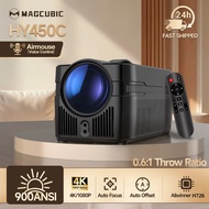 Magcubic HY450C Smart Projector Native 1080P 900 ANSI Android 14 WiFi6 BT5.4 Auto Focus HiFi Sound